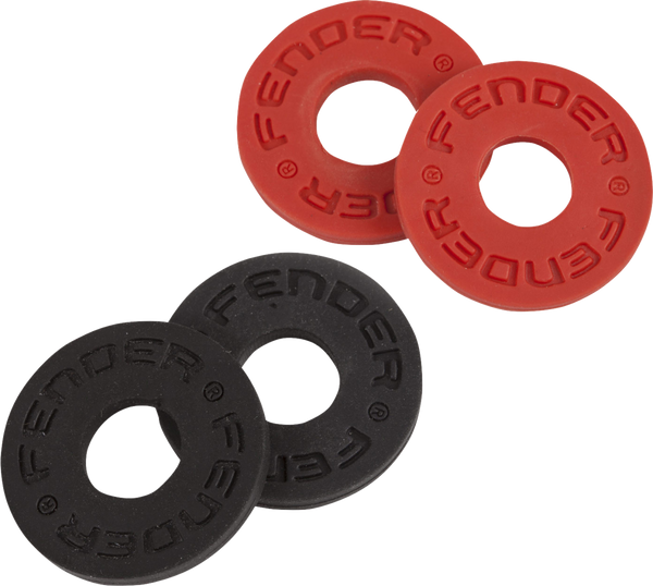 Fender Strap Blocks (2 Pair) a Pair In Black, a Pair In Red