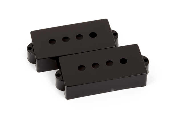Fender Pure Vintage Precision Bass Pickup Covers, Black (2)