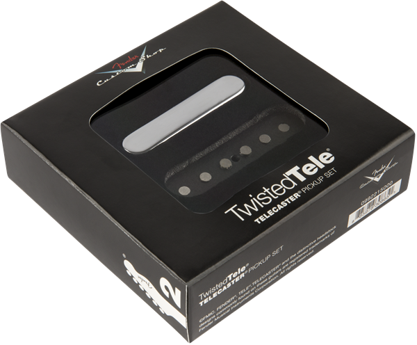 Fender 0992215000 Custom Shop Twisted Tele Pickups, Set of 2, Black / Chrome