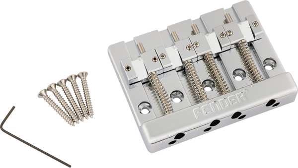 Fender Himass 4-string Bass Bridge Assembly With Brass Saddles