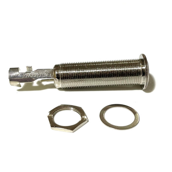 Switchcraft 152B Long Threaded Switchcraft Barrel 3 Conductor Stereo Input Jack