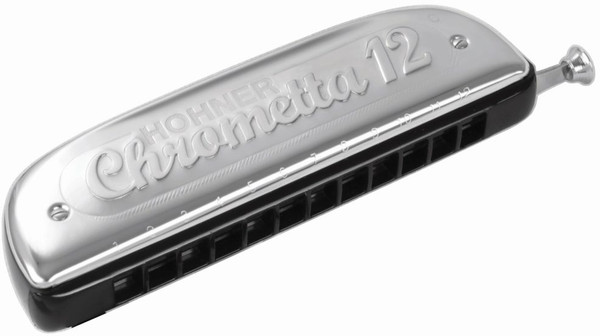 Hohner Chrometta 12  Key of C Chromatic Harmonica, 255-C