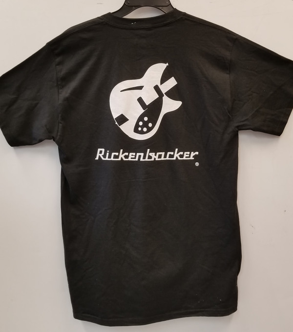 Cotton Preshrunk Large T-Shirt. R Tailpiece Logo On Front, Guitar Image On Back. Black