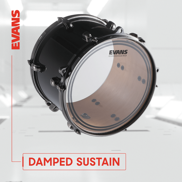 Evans 15" EC2 Frosted Tom/timbale Batter Drum Head Evans 15" EC2 Frosted Tom/timbale Batter Drum Head