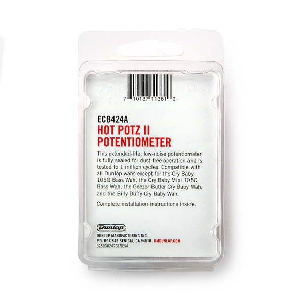 Dunlop New - Hot Potz II Potentometer 470K Extended Life for Most Cry Baby Pedals