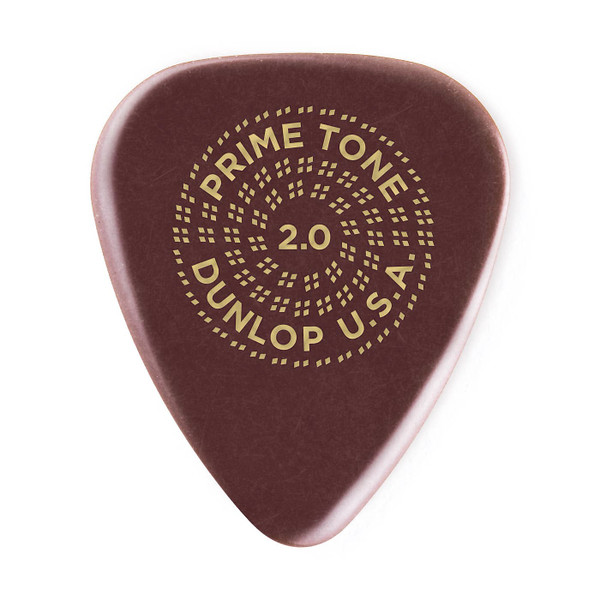 Dunlop 511P2.0 Primetone Standard Sculpted Plectra Smooth Guitar Picks 2.0mm Players Pack of 3