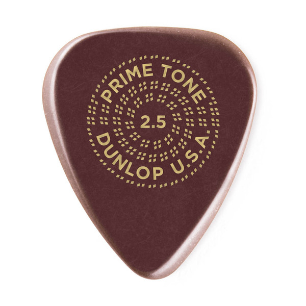 Dunlop 511P2.5 Primetone Standard Sculpted Plectra Smooth Guitar Picks 2.5mm Players Pack of 3