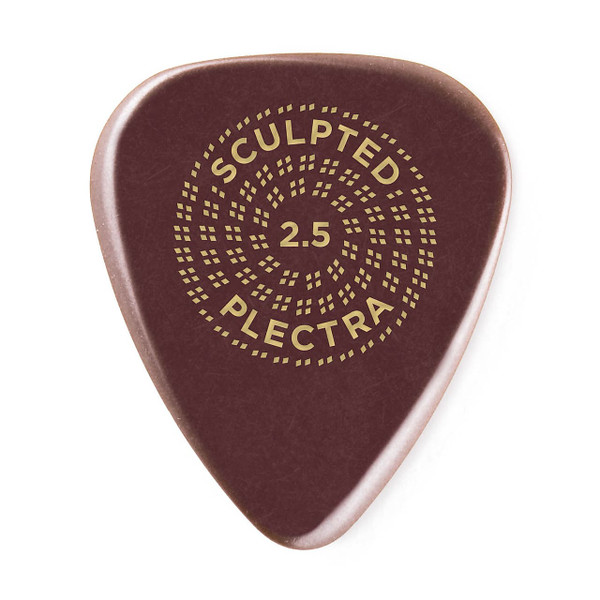 Dunlop 511P2.5 Primetone Standard Sculpted Plectra Smooth Guitar Picks 2.5mm Players Pack of 3