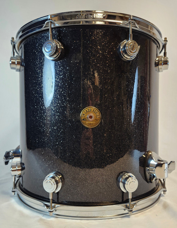 DW Collector’s Series Cherry/Gum Jazz Series – Black Ice Finish with Chrome Hardware