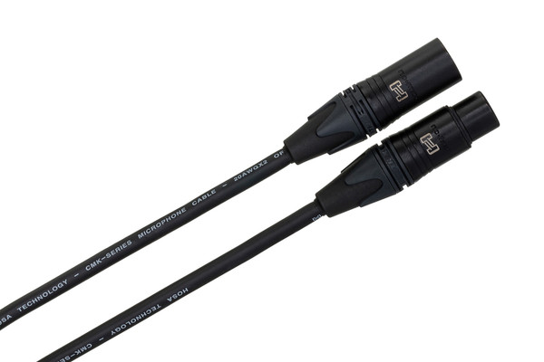 Hosa CMK-003AU Edge Microphone Cable, Neutrik XLR3F to XLR3M, 3 ft