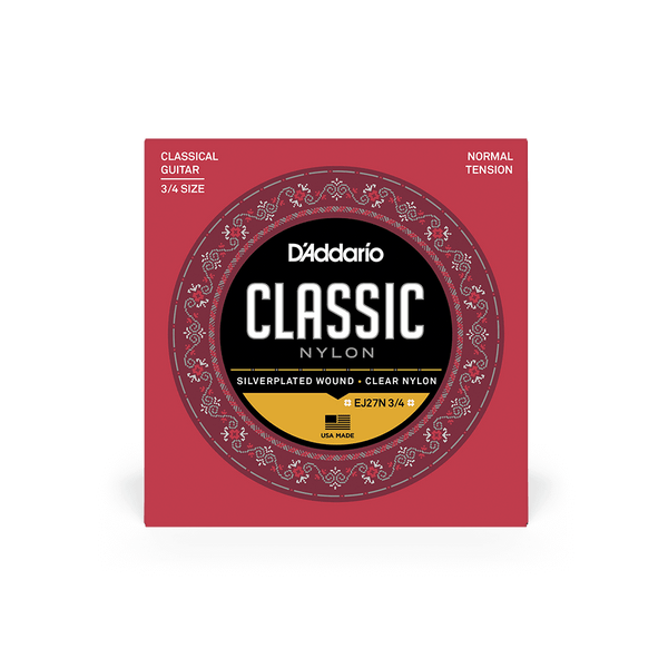 D'Addario EJ27N Classical Guitar Strings Student Nylon, Normal Tension