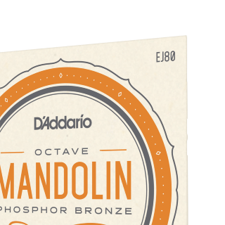 D'Addario EJ80 Phosphor Bronze Octave Mandolin Strings, Medium, 12-46