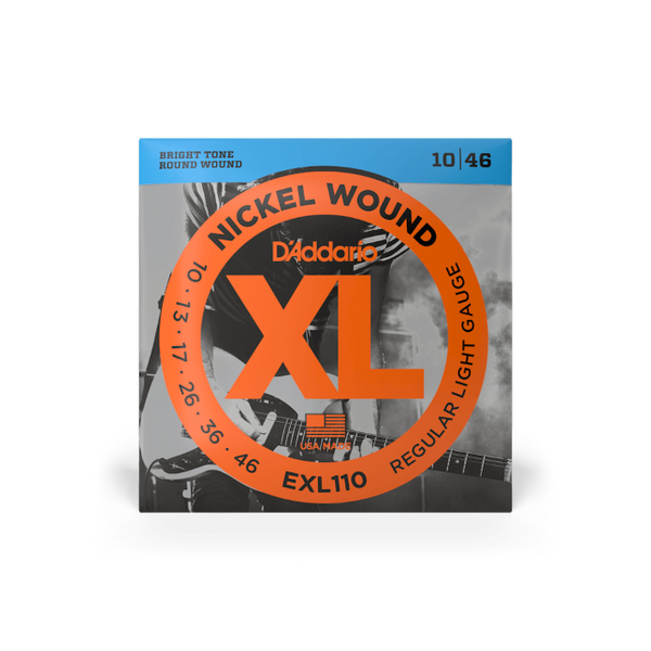 D'Addario EXL110 Nickel Wound Guitar Strings, Regular Light, 10-46