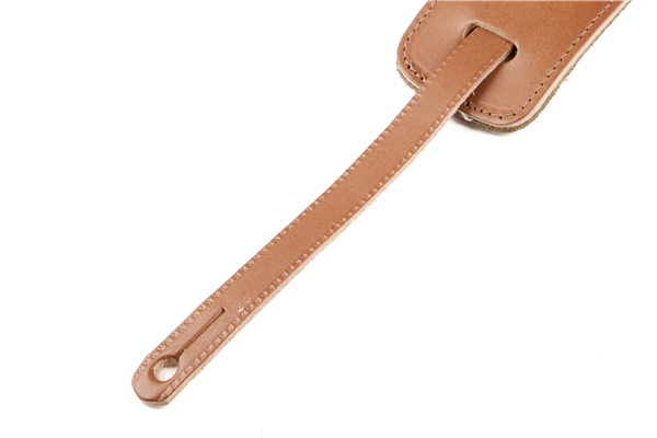 Deluxe Vintage Style Leather Guitar Strap, Natural 099-0664-021