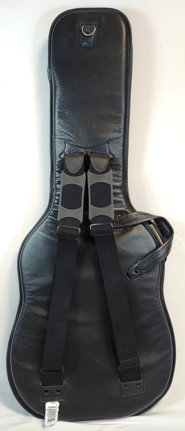 Levy's LM18 Deluxe Leather Electric Guitar Bag, Black