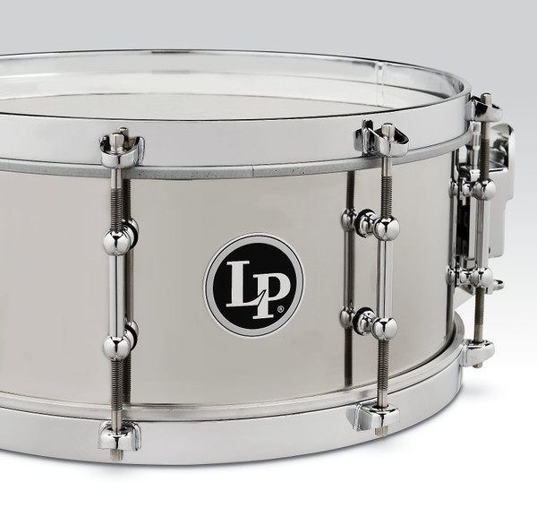 Latin Percussion LP5513-S 5 1/5" x 13" Stainless Steel Salsa Snare Drum