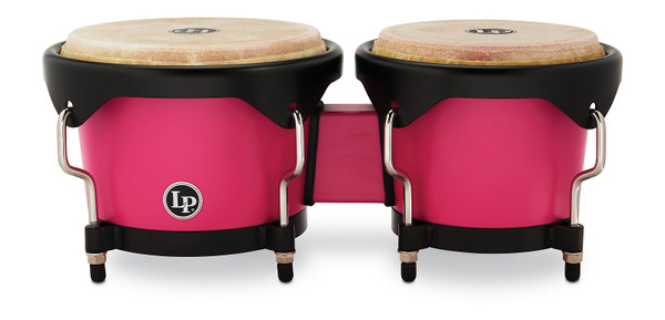 Latin Percussion LP601D-RS-K Discovery Series 6-1/4-inch and 7 1/4-inch Bongo with FREE Carrying Bag - Rose Black