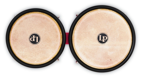 Latin Percussion LP601D-RS-K Discovery Series 6-1/4-inch and 7 1/4-inch Bongo with FREE Carrying Bag - Rose Black