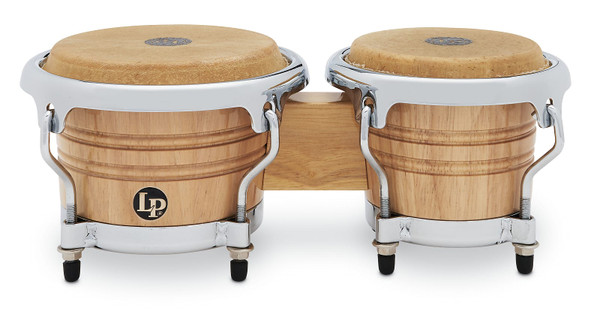 Latin Percussion LPM199-AW LPMC Mini Tunable Natural Wood Bongos