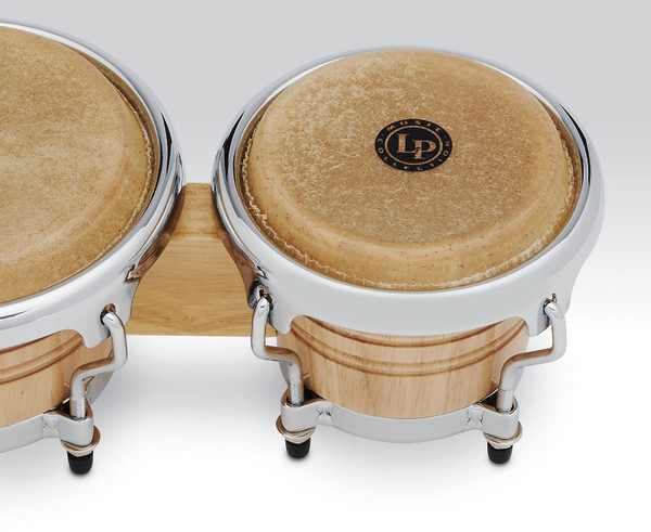 Latin Percussion LPM199-AW LPMC Mini Tunable Natural Wood Bongos