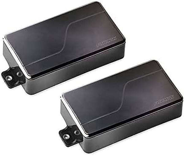Fishman Fluence Modern 6-String Set of Humbucker Alnico Electric Guitar Pickups, Black Nickel