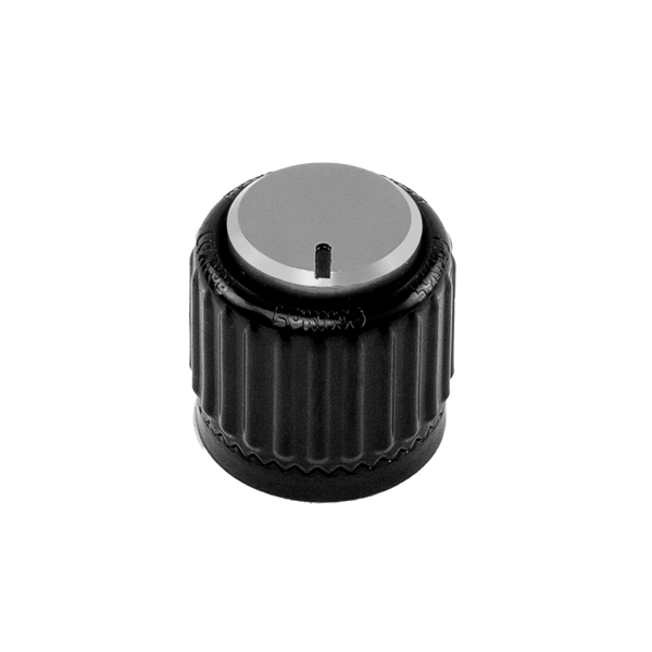 D'Addario LokNob Large Knob for Amplifiers, Effects Pedals, Instruments, Live/studio Gear, Black/Silver