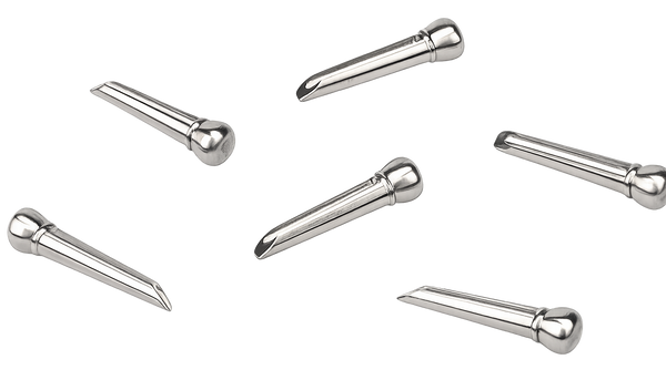 D'Addario PWPS13 Titanium Pack of 6 Acoustic Guitar Bridge Pins Set