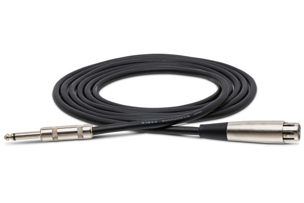 Hosa MCH-110 Hi-z Mic Cable, XLR3F to 1/4 in TS, 10ft
