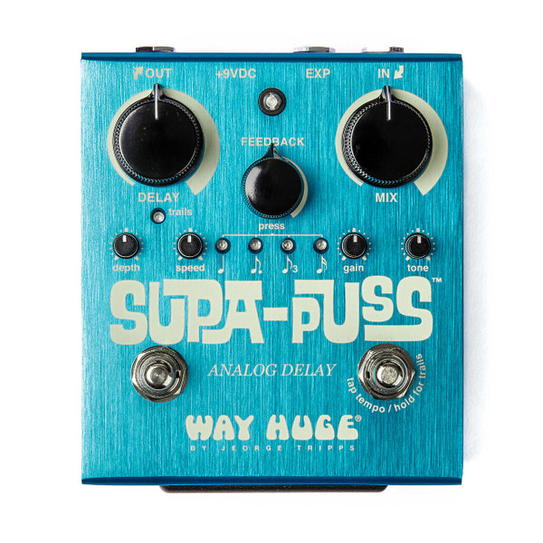 Way Huge WHE707 Supa-Puss Analog Delay Guitar Effect  with Tap Tempo