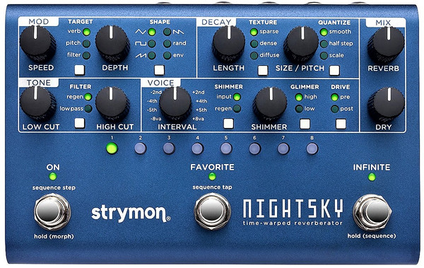 Strymon NightSky Time-warped Reverberatan Synthesis Workstation Effect Pedal