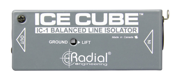 Radial Ice Cube Line Level Isolator, Passive 1 Channel Balanced With Eclipse Transfomer