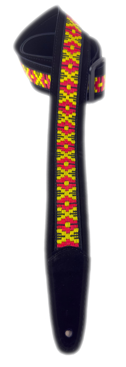 Henry Heller HP-2BLK-04 Peruvian  2" Guitar Strap, Black