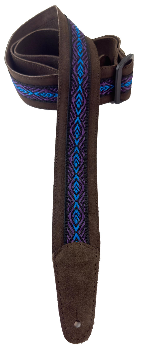 Henry Heller HP-2BRN-02 Peruvian  2" Guitar Strap, Brown