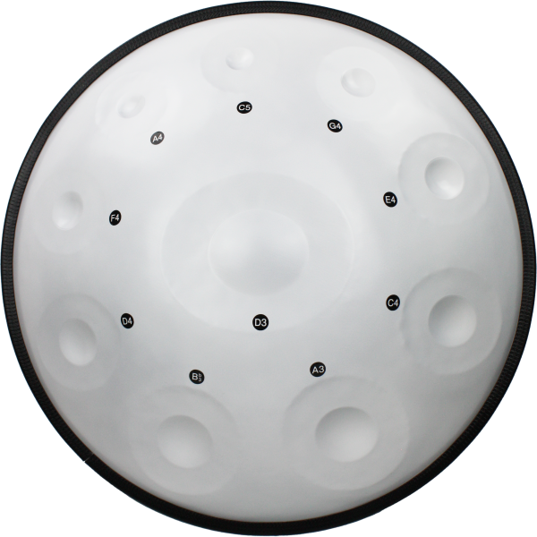 Amahi SD10SG Handpan Drum, 24 Inch, Silver