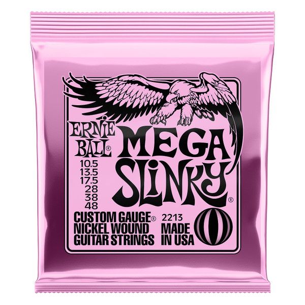 Ernie Ball Mega Slinky Nickel Wound Electric Guitar Strings - 10.5-48 Gauge