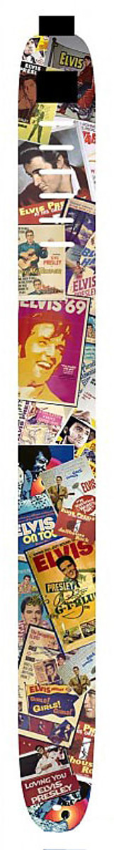 Perri's Leather P35EPV-820 Elvis Presley-Album Covers Leather Guitar Straps