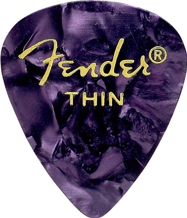 351 Premium Thin Guitar Pick Purple Moto 12 Count