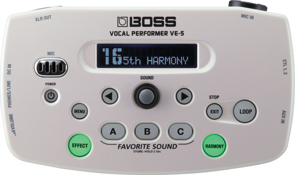 VE-5 Vocal Performer Personal Effects Processor & Looper Designed For Vocalists - White