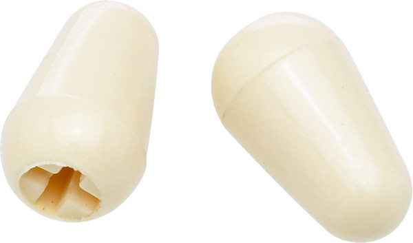 Original Strat Aged White Switch Tips Pack of 2 (099-4938-000)