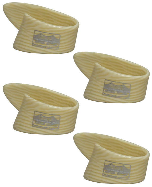 Goldengate 4 Pack of GP-10 Ivoroid Nitrocellulose Large Thumbpick