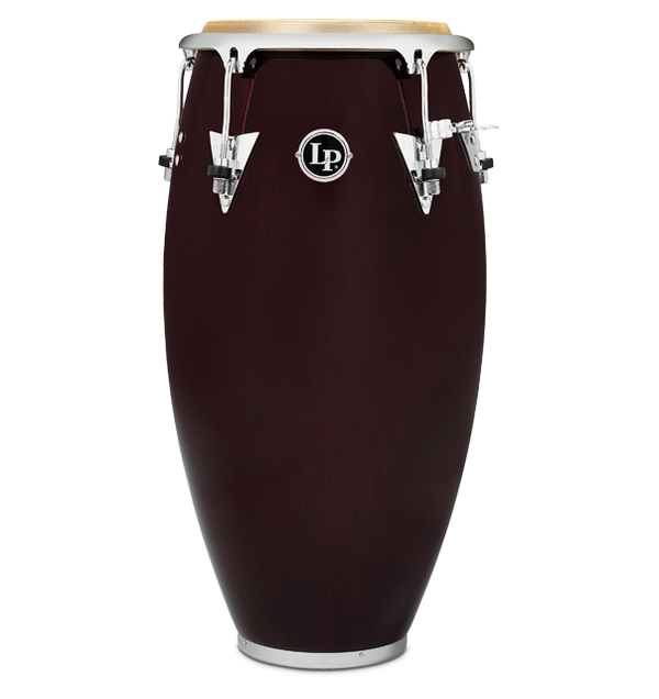 Latin Percussion LP552X-DW Classic Model Wood 12-1/2 inch Tumbadora, Wine Red Chrome Hardware