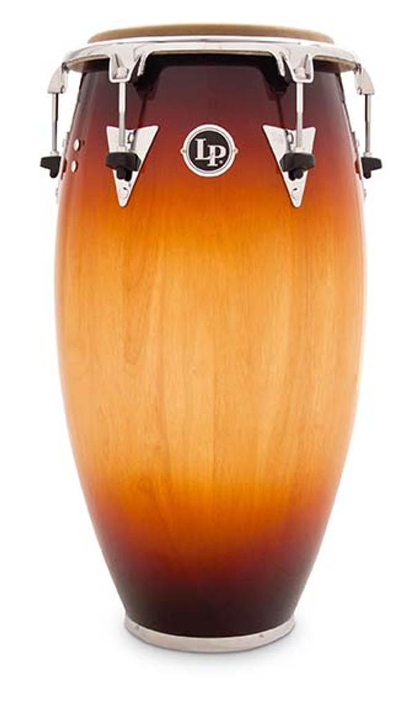 Latin Percussion LP Classic Top Tuning 11-3/4" Wood Conga Drum, Vintage Sunburst/Chrome