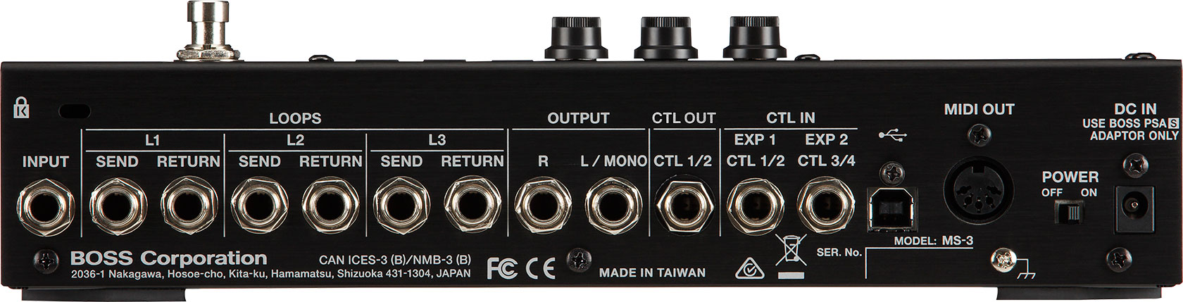 Boss MS-3 Multi Effects Switcher Pedal - Gelb Music