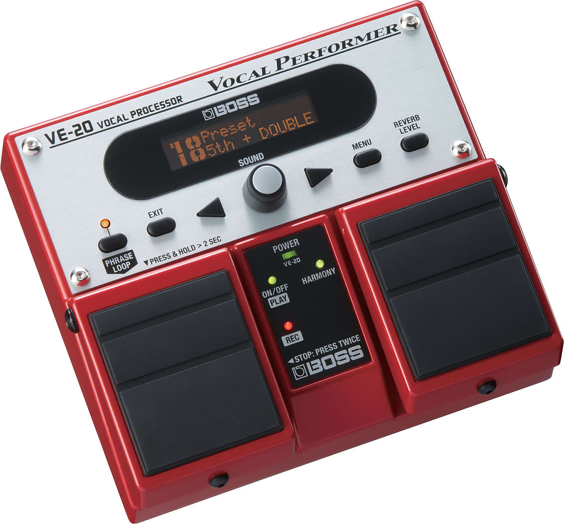 Boss VE-20 Vocal Performer Vocalists Effect Processor Pedal - Gelb