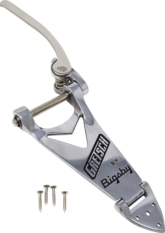 Gretsch B6C Tailpiece, Bigsby, Chrome with handle for Hollow Body