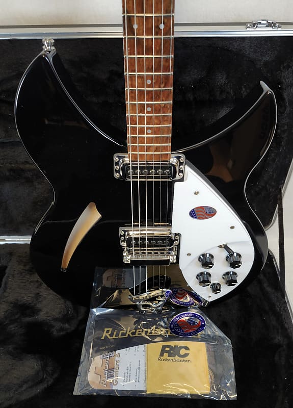 Rickenbacker 330 Jetglo Semi-Hollow Guitar, 21 Fret, Gotoh 