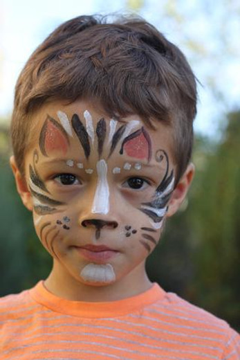 Natural Face Paint Tutorial: Cool Cat - Natural Earth Paint