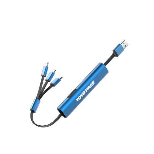  3-in-1 Multi USB Charger Blue 