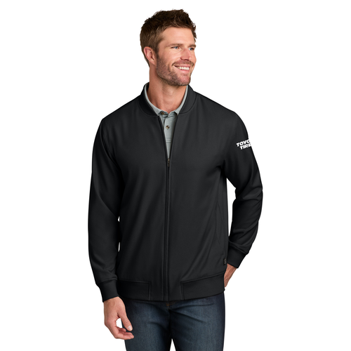 A black bomber jacket