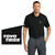 A black polo shirt